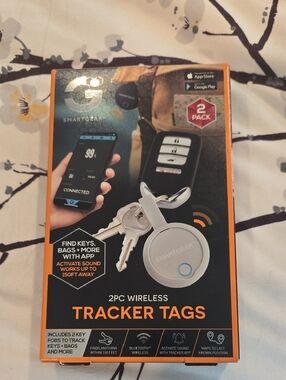 SmartGear 2-Pack Wireless Tracker Tags - White